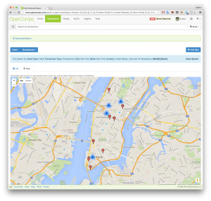 New York, NY Developments Map View